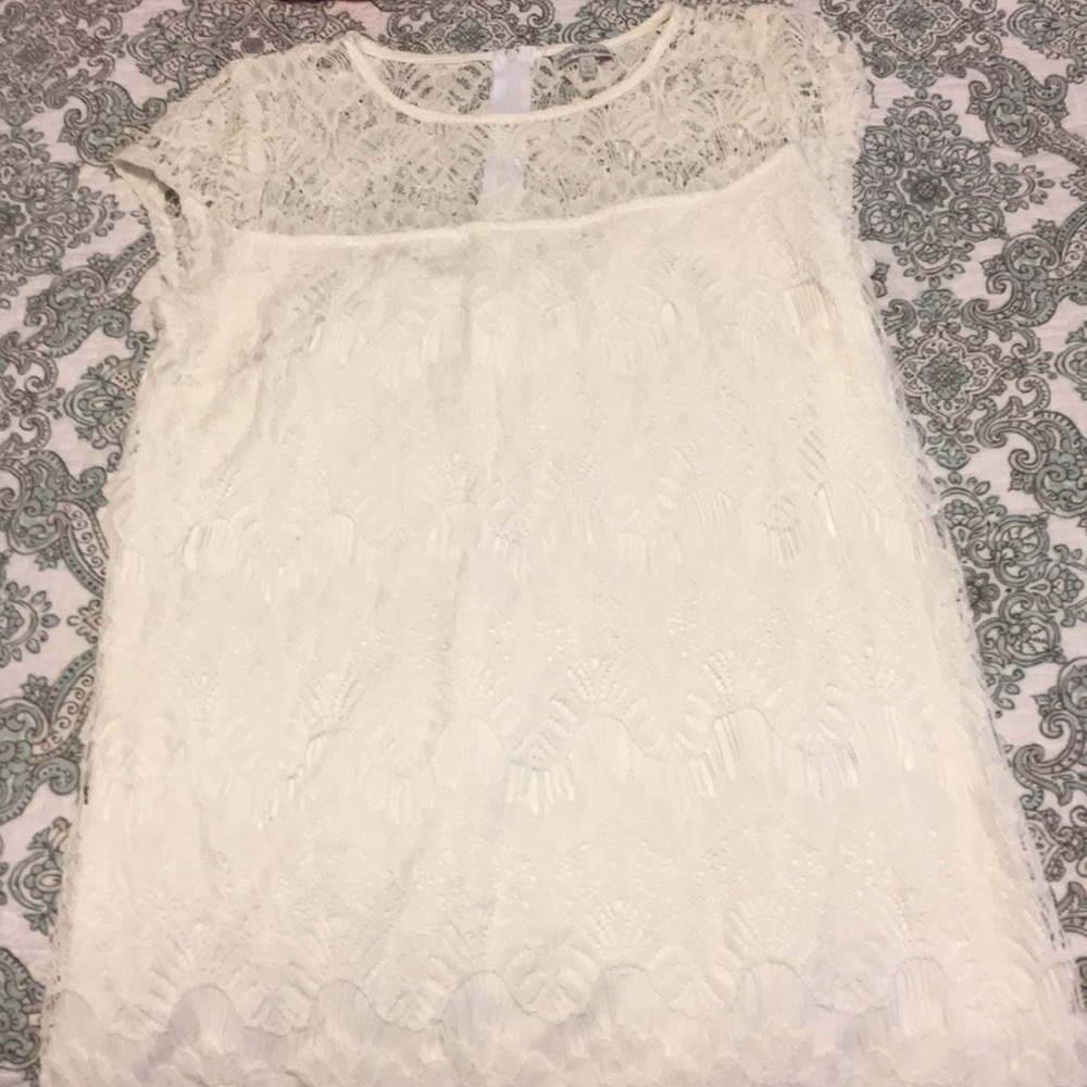 White lace dress